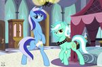  bedroom butt colgate_(mlp) collar duo equine female feral friendship_is_magic garter hi_res horn lyra_(mlp) lyra_heartstrings_(mlp) mammal my_little_pony shadawg tongue tongue_out unicorn 