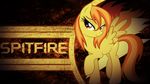  absurd_res cutie_mark english english_text equine female feral friendship_is_magic hair half-closed_eyes half_open_eyes hi_res horse long_hair mammal my_little_pony pegasus pony spitfire_(mlp) text unknown_artist wall_paper wallpaper wings wonderbolts_(mlp) yellow_eyes 