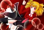  beelzebub blonde_hair highres maritchi necktie pink_neckwear red_eyes solo stakes_of_purgatory umineko_no_naku_koro_ni 