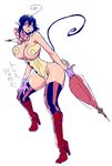  ao_no_exorcist boots breasts genderswap gloves hayato_(gt) high_heel_boots high_heels mephisto_pheles pointy_ears tail 