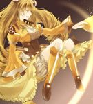  bad_id bad_pixiv_id blonde_hair dress drill_hair frills long_hair or_i solo twin_drills twintails vividred_operation vividyellow yellow_eyes 
