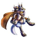  cape eyewear glasses haychel looking_away looking_right lucario male nintendo pok&#233;mon pok&eacute;mon red_eyes solo sword video_games weapon 