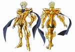  1boy amor_pieces armor blue_eyes gold_saint male male_focus pieces_amor saint_seiya saint_seiya_omega short_hair solo 