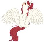  cutie_mark equine eyes_closed female feral friendship_is_magic hair horn horse lauren_faust_(character) long_hair mammal my_little_pony open_mouth pony red_hair shy-god solo spread_legs spreading tongue tongue_out winged_unicorn wings 