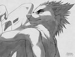  canine dragon english_text falvie feline mammal monochrome text traditional_media uncolored 