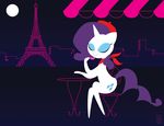  berret eiffel_tower equine female friendship_is_magic hat horn inspectornills mammal my_little_pony paris rarity_(mlp) solo unicorn 