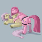  blue_eyes butt cutie_mark dildo duo equine female feral fluttershy_(mlp) friendship_is_magic fur hair hooves horse kevinsano lesbian lying mammal my_little_pony on_side pegasus penetration pink_fur pink_hair pinkamena_(mlp) pinkie_pie_(mlp) plain_background pony pussy pussy_juice sex sex_toy smile strapon vaginal vaginal_penetration wings 
