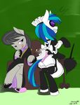  friendship_is_magic maid_uniform my_little_pony octavia_(mlp) panties robe siberwar slippers underwear vinyl_scratch_(mlp) 