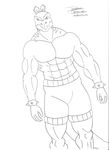  abs anthro biceps dinosaur extreme_dinosaurs male maxime-jeanne muscles pecs pose reptile sauropod scalie stegosaurus stegz_(extreme_dinosaurs) 