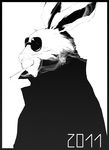  cigarette eyewear lagomorph mammal rabbit sunglasses trenchcoat unknown_artist 