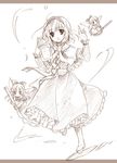  alice_margatroid bad_id bad_pixiv_id monochrome open_mouth shanghai_doll short_hair simple_background solo touhou white-brown white_background 