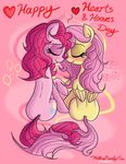  blush couple cutie_mark duo english_text equine eyes_closed female feral fluttershy_(mlp) friendship_is_magic hair horse lesbian love mammal my_little_pony pegasus pink_hair pinkie_pie_(mlp) pony text willis96 willisninety wings 