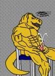  abs anthro balls biceps chair claws cum cum_on_penis cum_string cumshot dinosaur erection extreme_dinosaurs eyes_closed fangs leaking male masturbation maxime-jeanne muscles nude open_mouth orgasm pecs penis pose reptile scales scalie sex sheath sitting solo t-bone_(extreme_dinosaurs) theropod toned tongue tyrannosaurus_rex vein yellow_skin 
