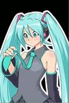  animated animated_gif aqua_eyes aqua_hair blush breast_expansion breasts detached_sleeves flat_chest hatsune_miku large_breasts long_hair lowres necktie open_mouth sigh twintails uran_(uran-factory) very_long_hair vocaloid 