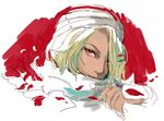  androgynous bad_id bad_pixiv_id bandages blonde_hair hair_over_one_eye red_eyes scarf sheik sketch solo the_legend_of_zelda the_legend_of_zelda:_ocarina_of_time turban upper_body yumeshima_sui 
