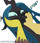  2012 alpha_channel cat_eyes changeling discord_(mlp) duo fangs female friendship_is_magic green_eyes green_hair hair holes horn long_hair my_little_pony plain_background queen_chrysalis_(mlp) tarajenkins transparent_background 