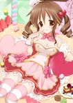  :q bad_id bad_pixiv_id breasts brown_eyes brown_hair cake cleavage dress drill_hair food fork fruit hair_bobbles hair_ornament heart heart_pillow highres idolmaster idolmaster_cinderella_girls macaron medium_breasts pillow pink_legwear plate shira_ichigo_(ichigohou) strawberry striped striped_legwear thigh_gap thighhighs tongue tongue_out totoki_airi twin_drills twintails white_legwear wrist_cuffs 