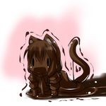  animal_ears cat_ears cat_tail chibi chocolate hoshizuki_(seigetsu) mizuhashi_parsee open_mouth puru-see short_hair solo tail touhou trembling 