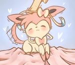  chibi chocolath_(artist) ninfia no_humans pokemon pokemon_(game) pokemon_xy solo sylveon 