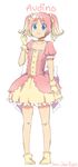  audino jen-jen-rose long_image mahou_shoujo_madoka_magica personification pokemon pokemon_(game) pokemon_xy solo tall_image 