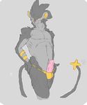  erection feline gay lion luxray male mammal mane nintendo nude penis piercing pok&#233;mon pok&eacute;mon sixsydes sketch underwear video_games 