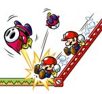  donkey_kong_(series) mario_(series) mario_vs._donkey_kong:_mini-land_mayhem! mini_mario mini_shy_guy nintendo official_art super_mario_bros. 