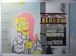  2013 art equine fluttershy_(mlp) friendship_is_magic hair horse my_little_pony pegasus pony solo traditional what what_has_science_done wings 