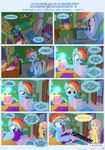  &lt;3 3d bed blue_eyes book busted comic curtains cutie_mark dialog duo english_text equine female feral fluttershy_(mlp) friendship_is_magic fur hair horse lagomorph lamp letter mammal multi-colored_hair my_little_pony pegasus pillow pink_hair plushie pony purple_eyes rabbit rainbow_dash_(mlp) rainbow_hair sorcerushorserus startled text upset wings yellow_fur 