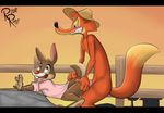  anal_penetration bdsm bondage bottomless bound br&#039;er_fox br&#039;er_rabbit br'er_fox br'er_rabbit clothed clothing disney gay half-dressed hat male partial_nudity penetration rotten_robbie sex shirt song_of_the_south 