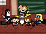  akiyama_mio akiyama_mio_(cosplay) bass_guitar billy_(grim_adventures) cosplay crossover drum drum_set electric_guitar grim_(grim_adventures) guitar hirasawa_yui hirasawa_yui_(cosplay) instrument irwin_(grim_adventures) k-on! keyboard_(instrument) kotobuki_tsumugi kotobuki_tsumugi_(cosplay) mandy multiple_boys nakano_azusa nakano_azusa_(cosplay) pantyhose parody pud'n tainaka_ritsu tainaka_ritsu_(cosplay) the_grim_adventures_of_billy_&amp;_mandy toon urondo25 