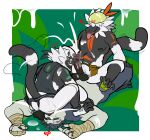 abdominal_bulge absurd_res anatomically_correct anatomically_correct_genitalia anatomically_correct_penis arm_wrapping armor backsack balls bandanna_on_head bear bodily_fluids bottomwear bottomwear_aside clothing clothing_aside cowgirl_position cum cum_border cum_from_nose cum_in_nose cum_inside cum_on_arm cum_on_chest cum_on_head cum_on_muzzle cum_on_shoulder excessive_cum excessive_genital_fluids fan_character feet femur_(passimian) flared_penis foot_wraps footwear forest from_front_position gangster generation_6_pokemon generation_7_pokemon genital_fluids genitals giant_panda group group_sex grunt_(pokemon) gums_showing hair hair_over_eyes headgear heart_symbol helmet hi_res irrumatio jungle kinkykeroro krash_(passimian) lemur loincloth loincloth_aside male male/male mammal markings mullet nintendo on_bottom on_top oral oral_penetration pangoro passimian penetration penile penis penis_in_mouth plant pokemon pokemon_(species) power_bottom prehensile_feet primate questionable_consent sex shuddering skull_grunt spats sports_tape strepsirrhine tail tail_motion team_skull threesome throat_swabbing thrusting thrusting_into_mouth thug toeless_footwear toes tongue tongue_out tree tribal tribal_markings trio wraps