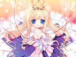  arietta_(lyrical_lyric) blonde_hair blue_eyes chikotam crown dress gown lace long_hair lyrical_lyric non-web_source princess solo 