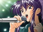  artist_request concert long_hair matsuoka_chie microphone music ponytail sentimental_graffiti singing solo sweat 