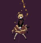  blonde_hair kurodani_yamame ribbon shikimi_(yurakuru) short_hair solo touhou 