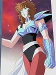  aquila_marin armor breasts large_breasts lowres red_hair saint_seiya solo 