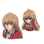  aisaka_taiga artist_request brown_eyes brown_hair comparison long_hair older parody solo style_parody toradora! 