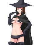  breasts cleavage maria-sama_ga_miteru medium_breasts solo thighhighs torii_eriko toshifumi underboob witch 