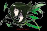  artist_request green_eyes green_hair half-closed_eyes long_hair parted_lips saya saya_no_uta solo 