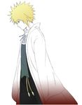  1boy blonde_hair cape jewelry male male_focus namikaze_minato naruto necklace solo standing terragin 