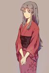  bad_id bad_pixiv_id blue_eyes brown_hair fate/zero fate_(series) genderswap genderswap_(mtf) japanese_clothes kimono long_hair solo toosaka_tokiomi y_xin 