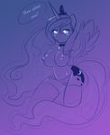  anthrofied breasts collar equine female friendship_is_magic horn horse legwear mammal my_little_pony panties pony princess_luna_(mlp) stockings tehbuttercookie tiara underwear winged_unicorn wings 