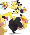  ! 2018 absurd_res ambiguous_gender big_butt butt camel_toe cleft_tail clothing cosplay_pikachu costume digital_media_(artwork) duo female fur hi_res huge_butt mammal mask nintendo pichu pikachu pikachu_libre pok&eacute;mon pok&eacute;mon_(species) rodent short_stack simple_background sssonic2 text tight_clothing video_games white_background yellow_fur 