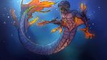  anthro claws horn male marine merfolk mollish solo underwater water 