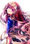  bad_id bad_pixiv_id dress haru_akinosuke highres kagerou_project kozakura_marry long_hair pink_hair purple_eyes solo 