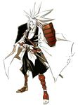  amidamaru highres katana samurai shaman_king shoulder_pad shoulder_pads sword weapon white_hair 