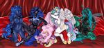  breasts cutie_mark equine female friendship_is_magic horn lesbian my_little_pony nightmare_moon_(mlp) princess_cadance_(mlp) princess_celestia_(mlp) princess_luna_(mlp) pussy queen_chrysalis_(mlp) 