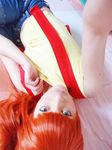  1girl cosplay highres kasumi_(pokemon) kasumi_(pokemon)_(cosplay) nintendo orange_hair photo pokemon 