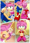  blush comic cum cum_on_face eyes_closed fellatio female fingering hedgehog mammal mobius_unleashed oral oral_sex palcomix penis sega sex sonic_(series) sonic_the_hedgehog text underwear 