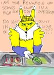  canine digimon fox gloves i_am_the_renamon renamon text 