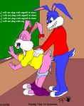 1998 babs_bunny balls bow_tie buster_bunny chalk chalkboard cum eyes_closed female lagomorph male open_mouth rabbit school sex straight tiny_toon_adventures tiny_toons underwear warner_brothers 
